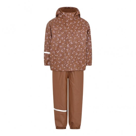 Aztec Flowers 80 - Set jacheta+pantaloni impermeabil cu fleece, pentru vreme rece, ploaie si vant - CeLaVi