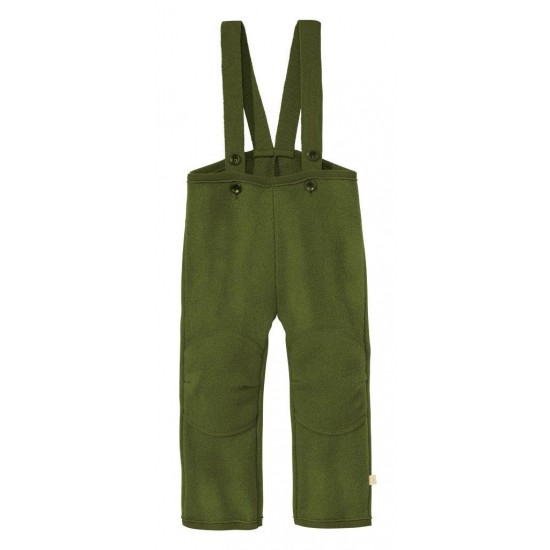 Olive 86/92 - Pantaloni din lana merinos organica - tumble/boiled wool - Disana