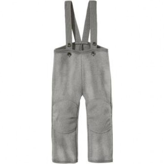 Grey 86/92 - Pantaloni din lana merinos organica - tumble/boiled wool - Disana