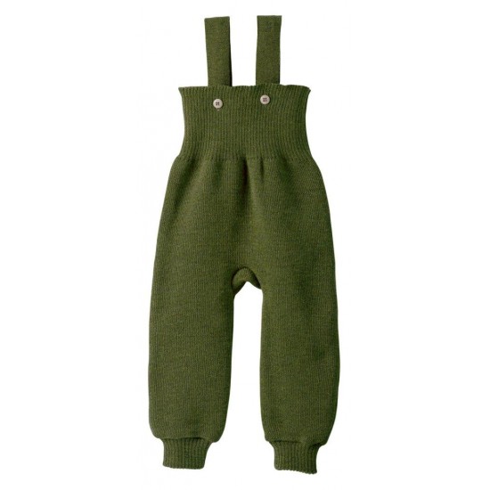 Olive 86/92 - Pantaloni din lana merinos impletita - Disana 