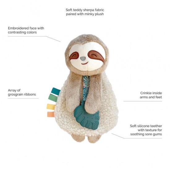 Lovey Peyton the Sloth - Plus senzorial pentru dentitie - Itzy Ritzy 