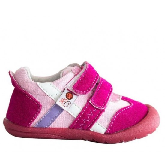 Suede Fuchsia Trainers 23 - Pantofi piele - Rose et Chocolat 